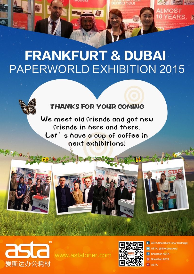 Thanks for Visit us in Paperworld 2015